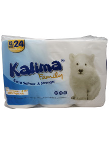 Kalima Family Toilet Paper 2-Ply 425 Sheet 12 ct Jumbo Rolls 