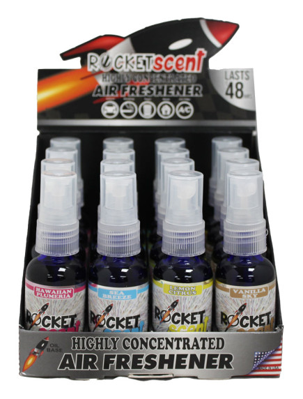 Rocket Scent 1 fl oz Highly Concentrated Air Freshener 16 ct Display B - Assorted Scents 