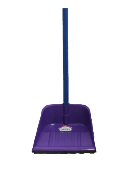 Raber Plastic Dust Pan with Wooden Stick