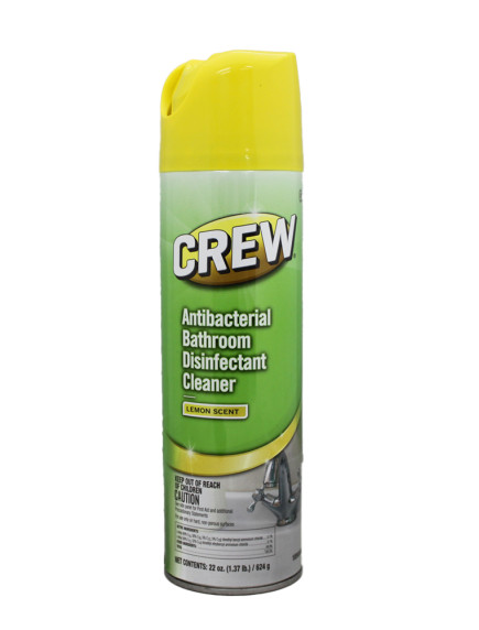 Crew Antibacterial Bathroom Disinfectant Cleaner 22 oz - Lemon Scent Crew Antibacterial Bathroom Disinfectant Cleaner 22 oz - Lemon Scent