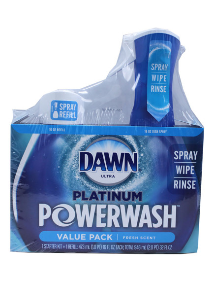 Dawn Ultra Platinum Powerwash Value Pack Starter Kit - Fresh Scent 