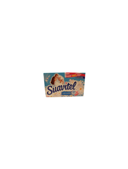 Suavitel Fabric Softener Dryer Sheets 20 ct - Field Flowers 
