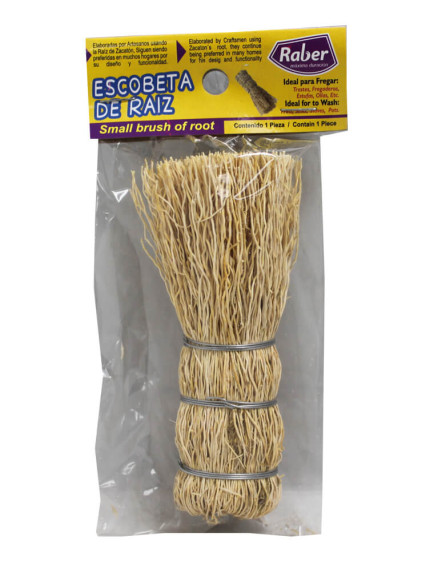 Raber Natural Root Brush-Scrubber 