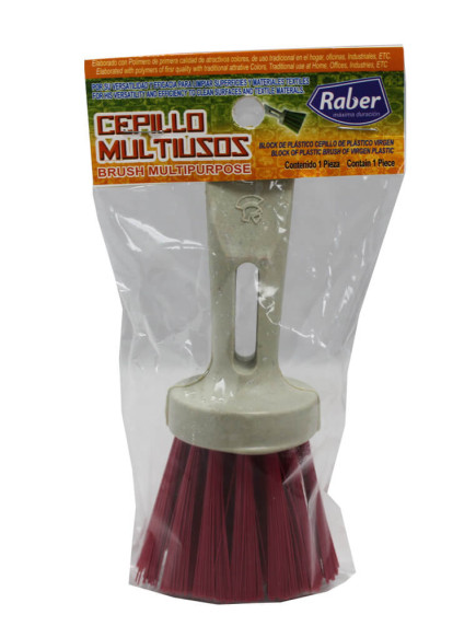 Raber Plastic Brush with Scraper