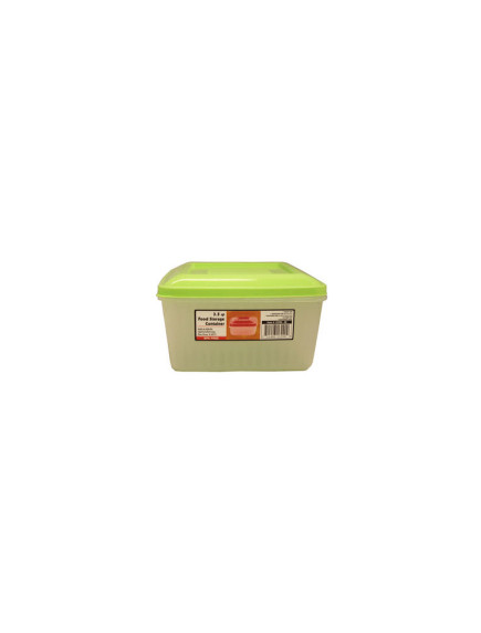 Plastic Food Storage Container Square 3.5 qt 