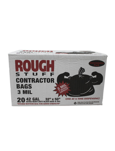 Rough Stuff Contractor Bags 3 mil 42 Gal 20 ct 