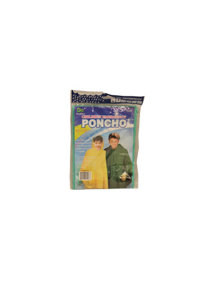 Children Emergency Poncho Assorted Colors