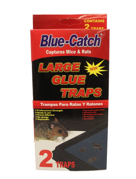 Blue Catch Large Glue Traps For Mice & Rats 2 ct