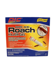 Pic Boric Acid Roach Killer Gel- 2 Pre Filled Disposable Injectors