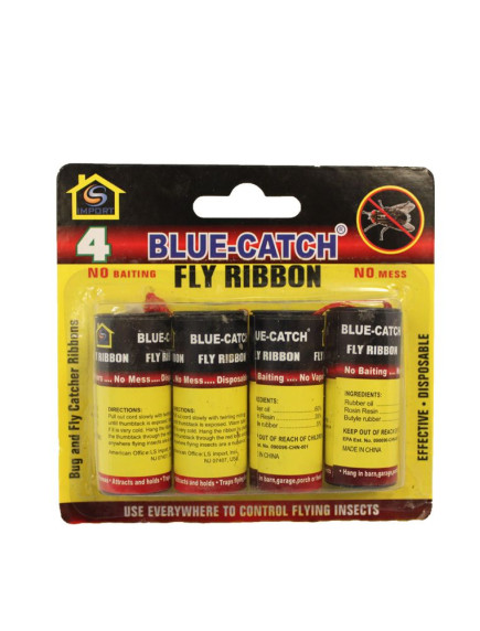 Blue Catch Fly Ribbon 4 pk 