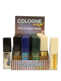 Cologne on the Go for Men 0.5 fl oz Mini Cologne Spray - 24 ct Display - #A