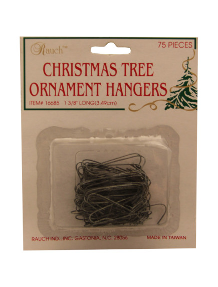 Christmas Tree Ornament Hangers 75ct - Silver
