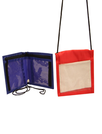 ID Holder with Neck Strap - Assorted Colors 