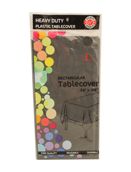 Table Cover Rectangular  54 in x 108 in - Black