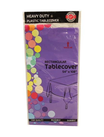 Table Cover Rectangular 54 in x 108 in - Purple