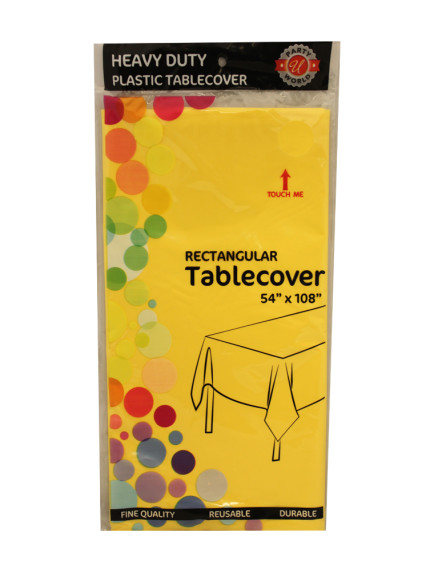 Table Cover Rectangular 54 in x 108 in - Yellow