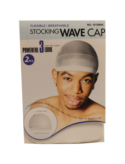 Stocking Wave Cap - White Color