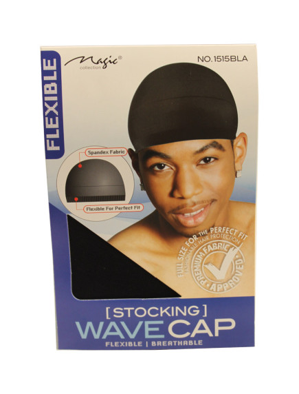 Stocking Wave Cap - Black Color 