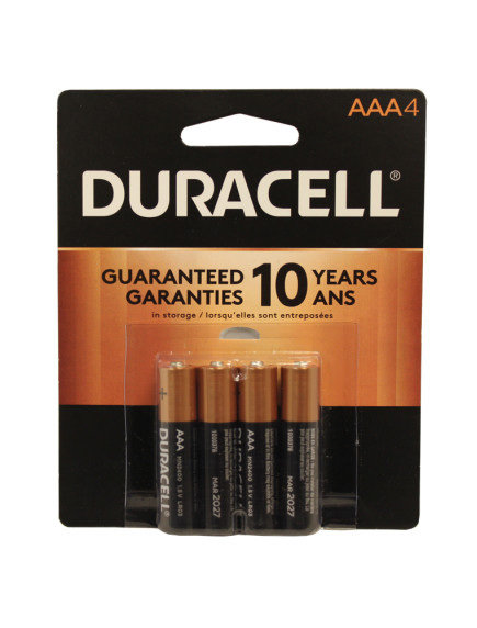 Duracell AAA Batteries 4 pk