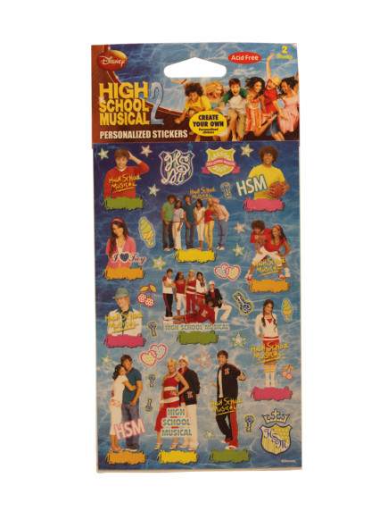 High School Musical 2 Personalized Stickers 2 Sheets