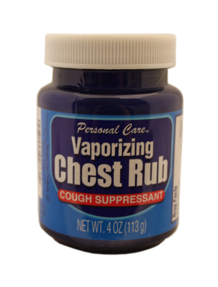 Vaporizing Chest Rub 4 oz Cough Suppressant