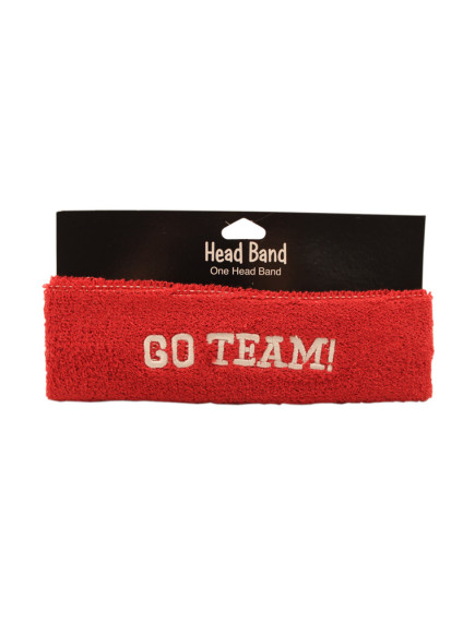 Go Team Headband - Red Color