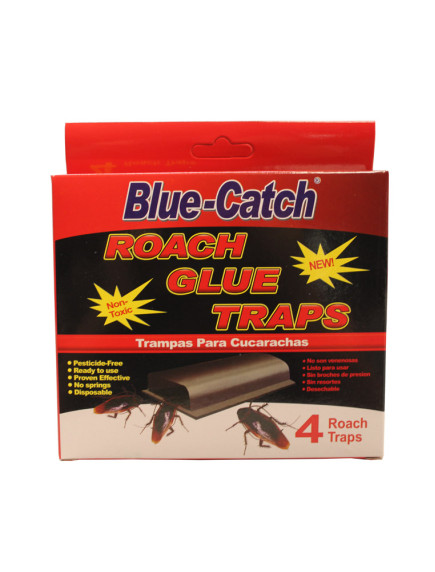 Blue Catch Roach Glue Traps 4 ct 