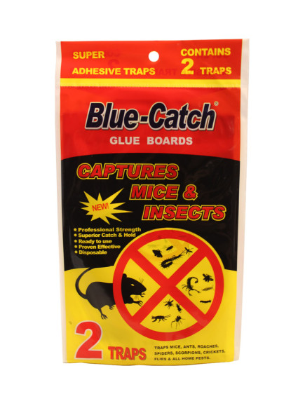 Blue Catch Glue Boards for Mice & Insects 2 ct 
