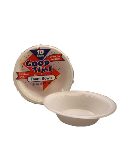 Good Time Foam Bowls 10 ct 30 oz