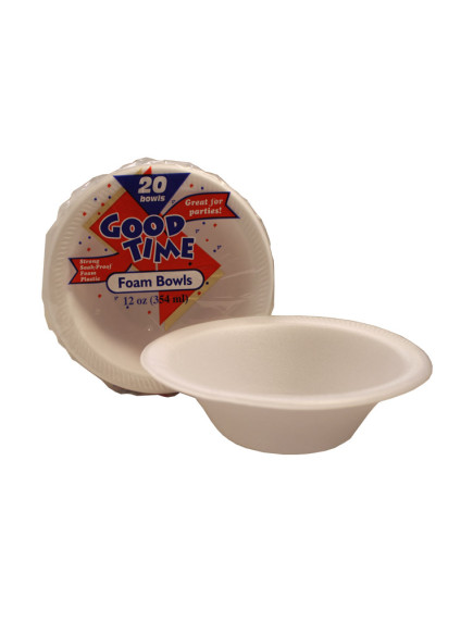 Good Time Foam Bowls 20 ct 12 oz 