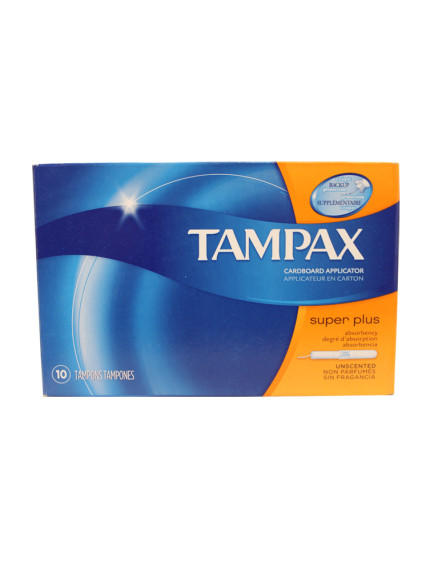 Tampax 10 ct Tampons Unscented - Super Plus 