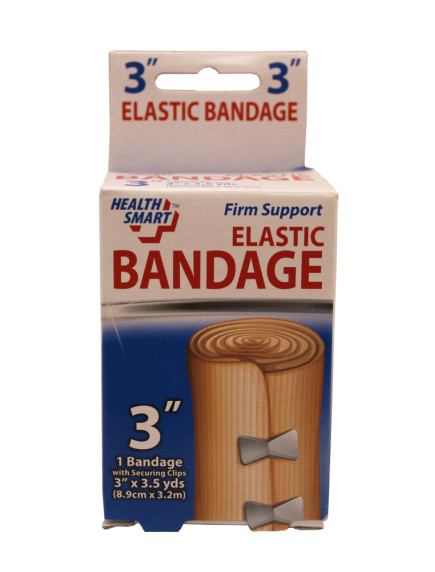 Health Smart Elastic Bandage with Securing Clips 1 ct - 3 inch 