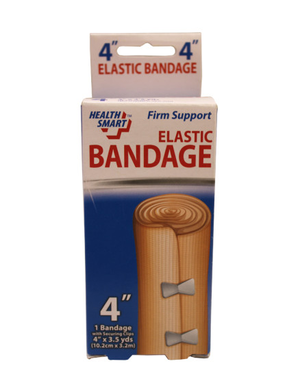Health Smart Elastic Bandage with Securing Clips 1 ct - 4 inch 