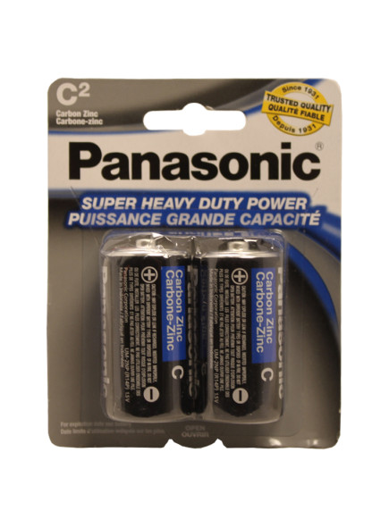 Panasonic C Batteries 2 pk 