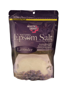Health Smart Natural Epsom Salt 16 oz Bag - Lavender 
