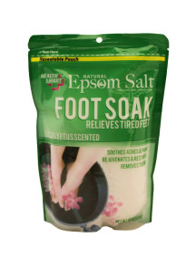 Health Smart Natural Epsom Salt Foot Soak 16 oz Bag - Eucalyptus 