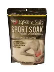 Health Smart Natural Epsom Salt 16 oz Bag - Sport Soak Spearmint & Menthol 