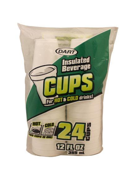 Foam Cups 12 oz 24ct