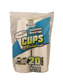 Foam Cups 16 oz 20ct