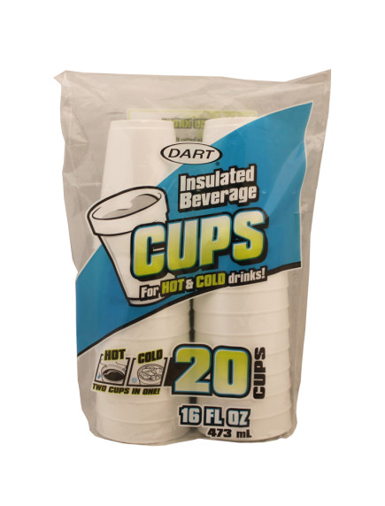 Foam Cups 16 oz 20ct