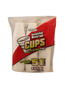 Foam Cups 8.5 oz 51ct