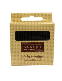 Plain 2 inch Candles 36ct - Black 