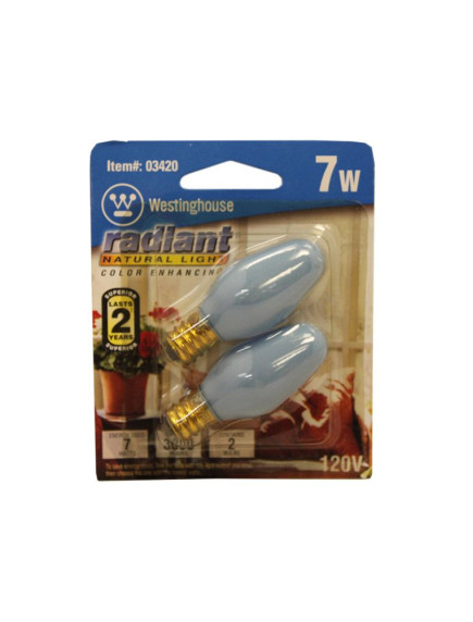 Night Light Bulbs 4w 2 pk - White 