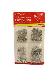 Safety Pins 125ct - Silver 