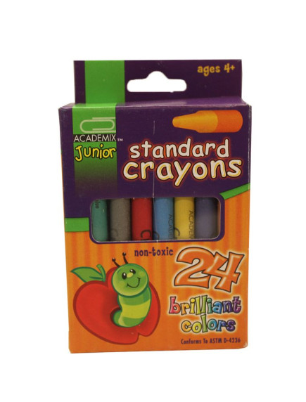 Academix Junior Standard Jumbo Crayons 24 ct Academix Junior Standard Jumbo Crayons 24 ct