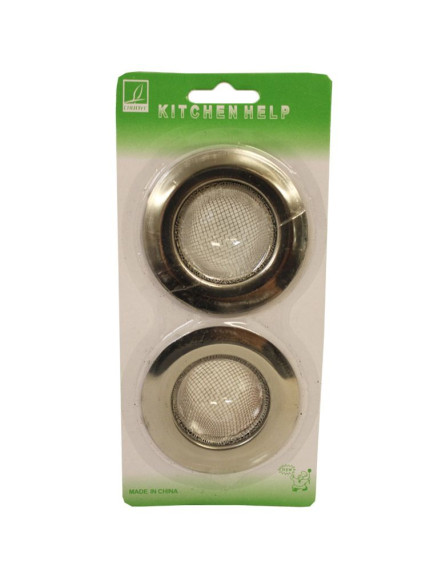 Stainless Steel Sink Strainers 2 pk 