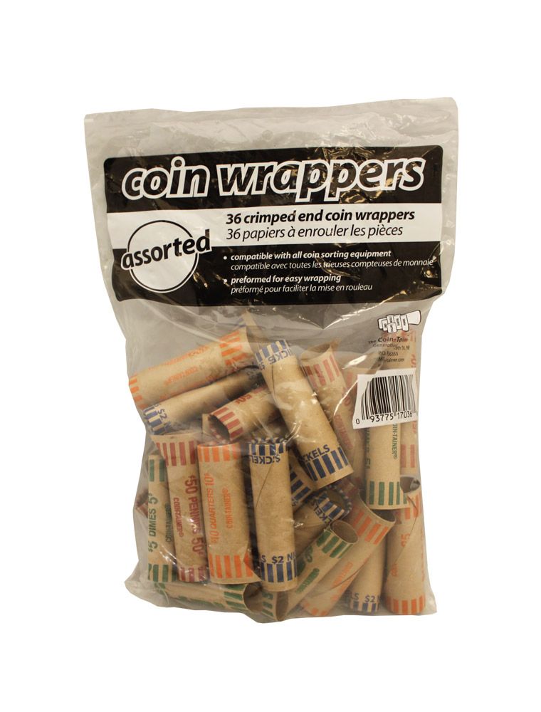 Coin Wrappers 36 ct Assorted