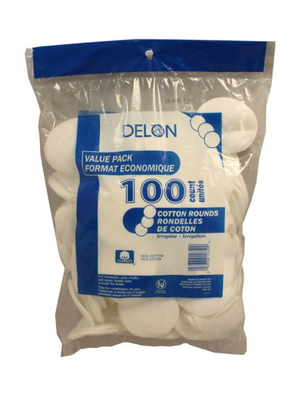 Delon Cotton Rounds 100ct Delon Cotton Rounds 100ct