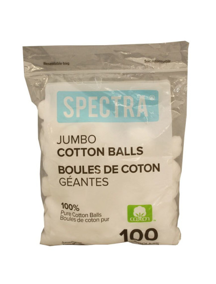 Spectra Jumbo Cotton Balls 100 ct Spectra Jumbo Cotton Balls 100 ct