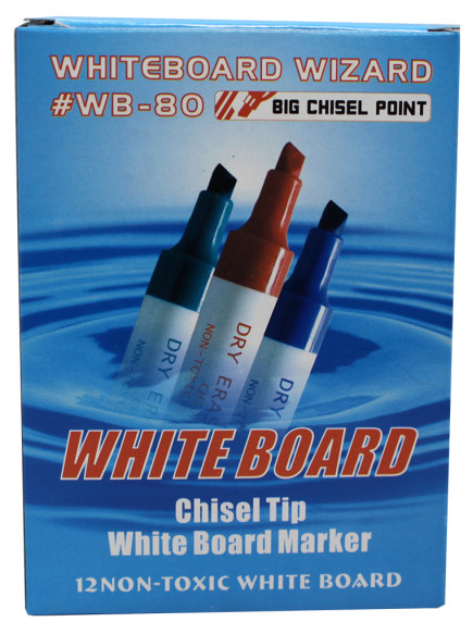 White Board Chisel Tip Markers 12 ct - Assorted Colors 